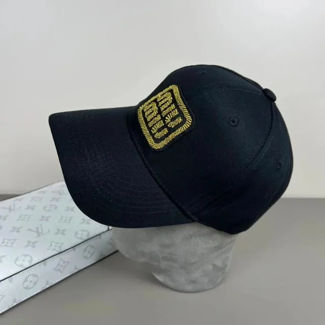 Louis Vuitton Baseball Cap Gold Logo Patch