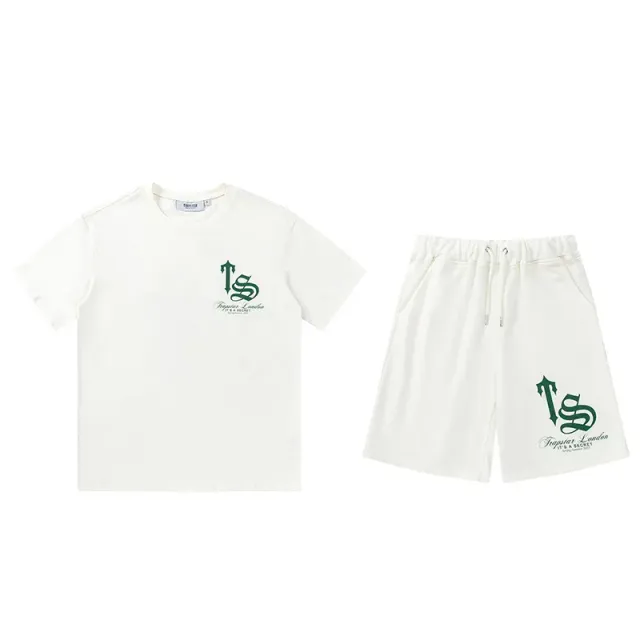 Trapstar T-Shirt & Shorts Set Green Logo