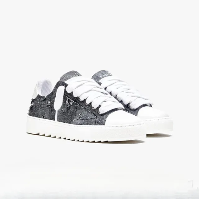 Balenciaga Speed Trainer Distressed Denim