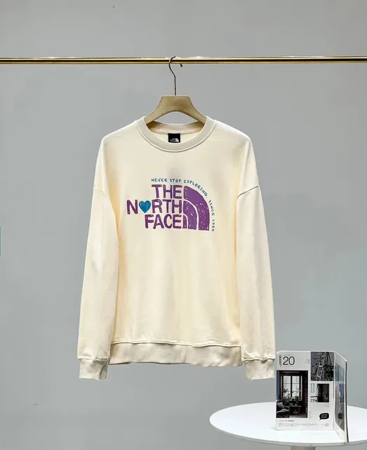 The North Face Crewneck Sweatshirt Purple Logo Print