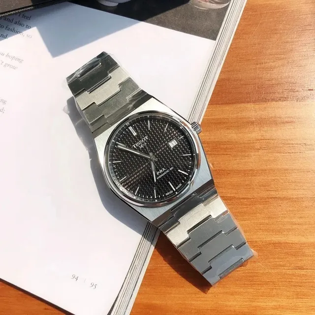 Tissot PRX Automatic 80 Black Dial Steel Bracelet