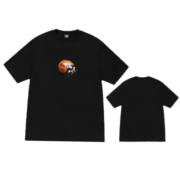 Stüssy Graphic T-Shirt Football Helmet Print