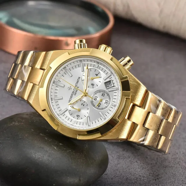 Vacheron Constantin Chronograph Yellow Gold with Silver Dial