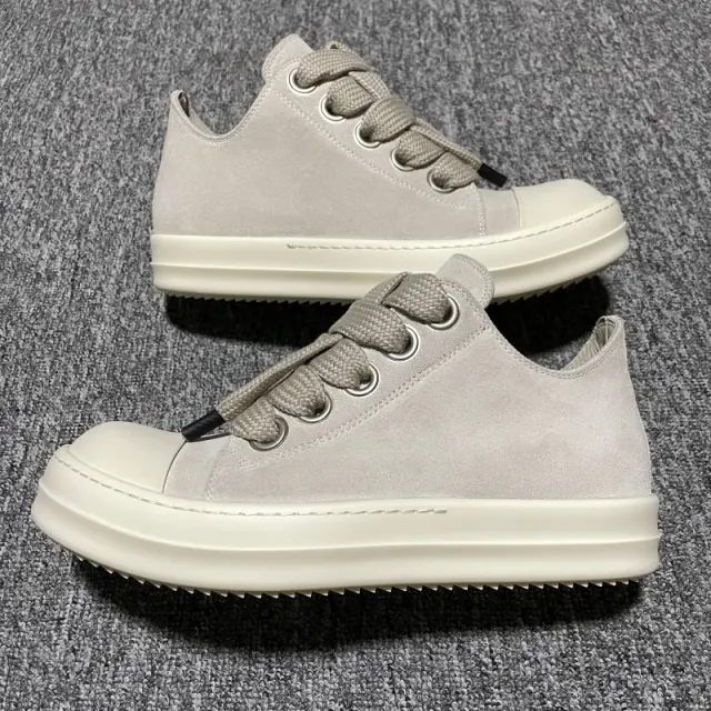 Rick Owens Low Sneaker Suede and Rubber