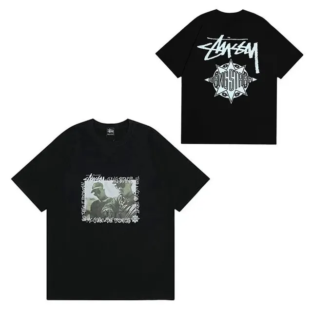 Stüssy Graphic T-Shirt Gang Starr Print
