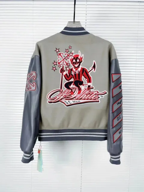 Off-White Varsity Jacket AC Milan Devil