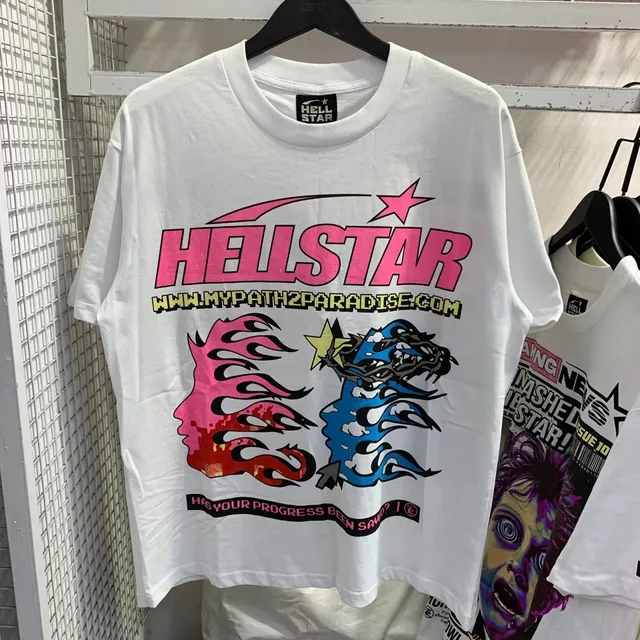 Hellstar Graphic Tee Flame Dragon Print