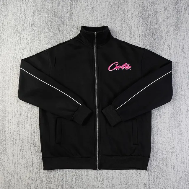 Corteiz Track Jacket Pink Logo