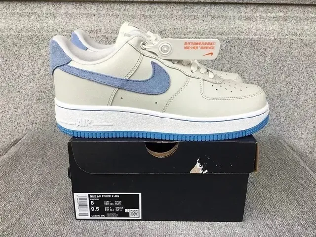 Nike Air Force 1 Low Light Bone/University Blue