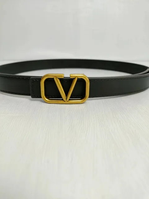 Valentino VLogo Belt Gold VLogo