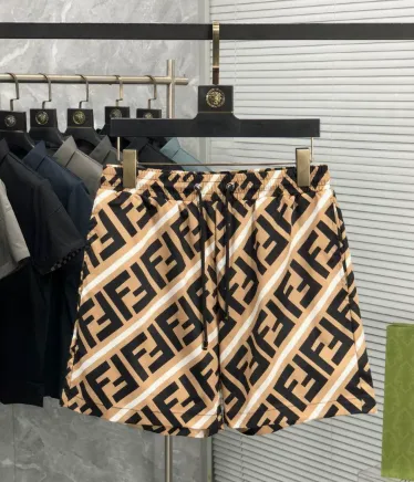 Fendi FF Logo Shorts Diagonal FF Print