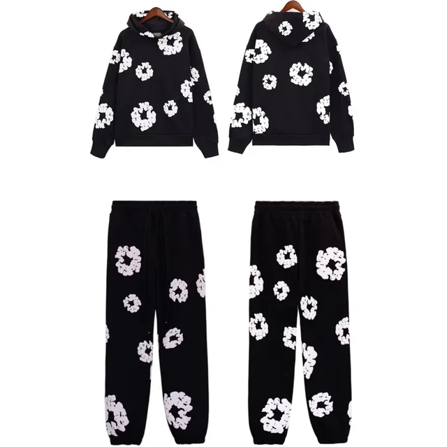 Hoodie and Jogger Set Floral Print