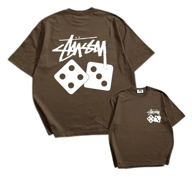 Stüssy Dice Logo Tee Brown Dice