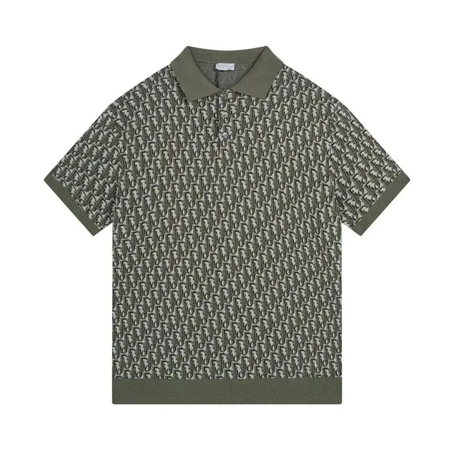 Dior Polo Shirt Oblique Logo Jacquard