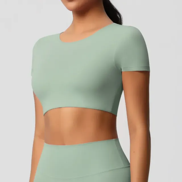 7105 short sleeves-罗勒 green