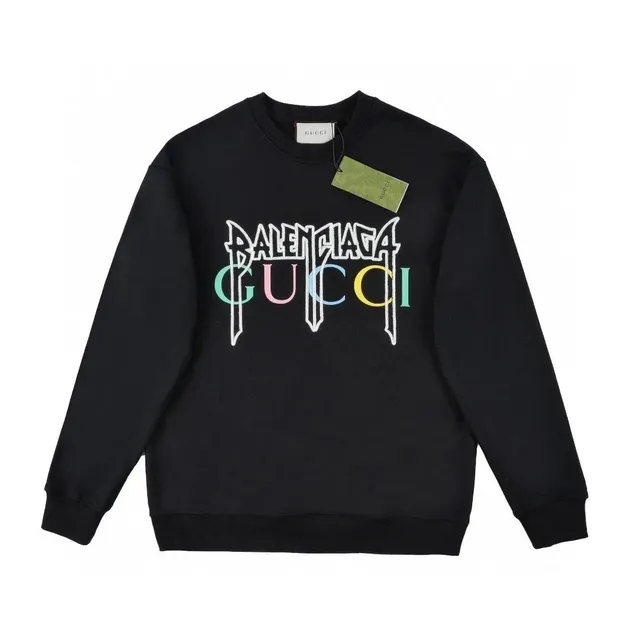 Crewneck Sweatshirt Balenciaga x Gucci Logo