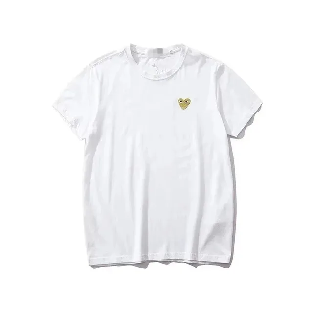 Comme des Garçons Heart Logo T-Shirt Gold Eye Heart