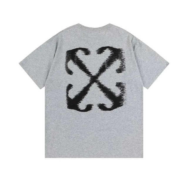 Off-White Arrow Graphic Tee Distorted Arrow Print