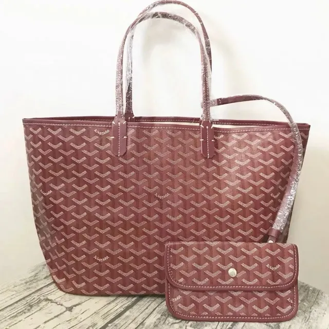 Goyard Saint Louis Tote Chevron Canvas