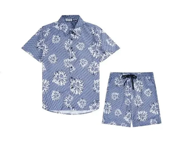 Dior Short-Sleeve Shirt and Shorts Set Floral Print