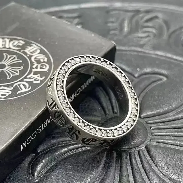 Chrome Hearts Cross Ring Pave Diamond