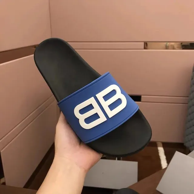 Balenciaga BB Slide Logo Strap