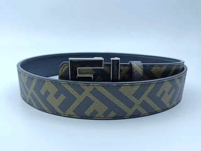 Fendi Logo Belt FF Monogram