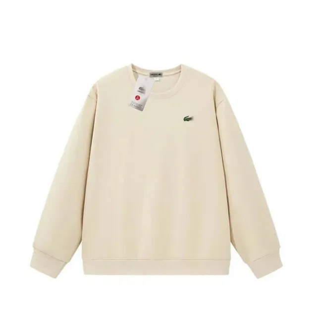 Lacoste Crewneck Sweatshirt Classic Croc Logo Beige