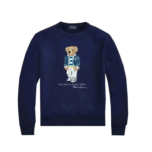 Polo Ralph Lauren Polo Bear Sweatshirt Navy with Embroidered Bear Graphic