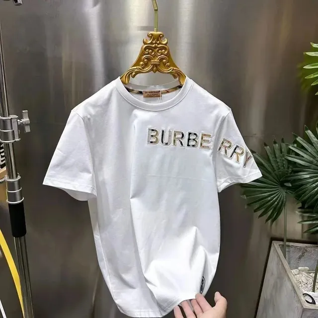 Burberry Logo T-Shirt Checkered Logo