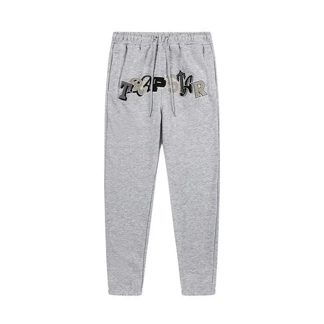 Logo Joggers Embroidered TRAPSTAR Heather Grey