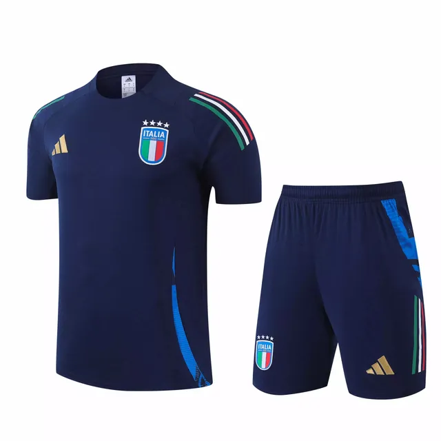 Adidas × Italy National Team Italy Training Set Navy with Tricolore Accents
