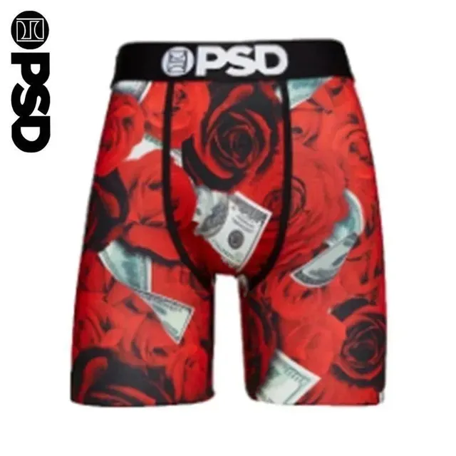PSD Boxer Brief Roses and Money Print