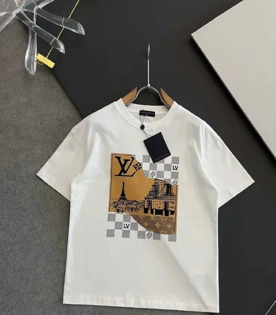 Louis Vuitton Graphic T-Shirt Paris Cityscape Print