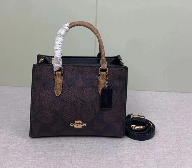 Coach Top-Handle Bag Signature Canvas