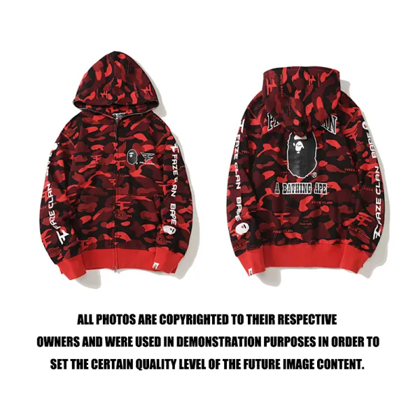 BAPE Shark Hoodie Camouflage Print