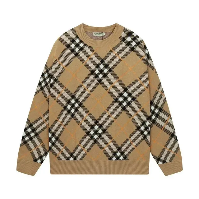 Burberry Check Knit Sweater Classic Vintage Check