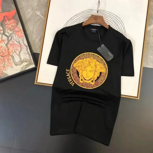 Versace Medusa Tee Gold Medusa Print