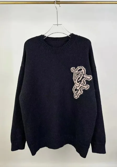Balenciaga Knit Sweater Intarsia Logo