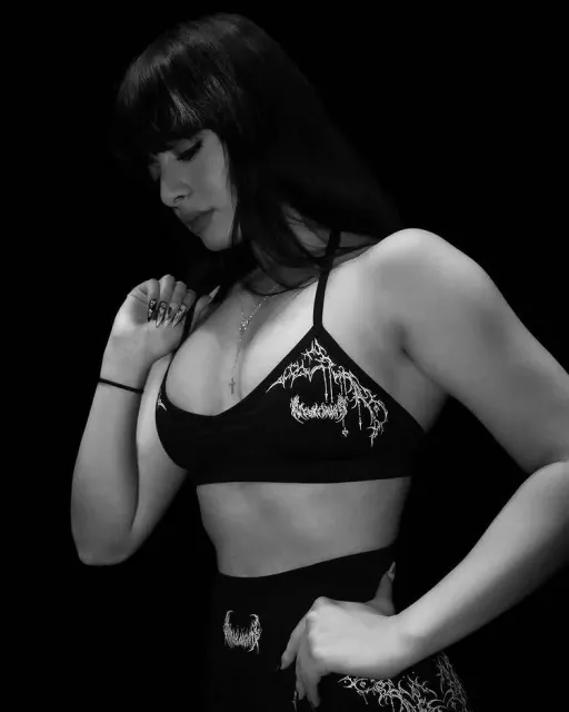 Hellstar Bralette Set Gothic Embroidery