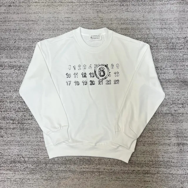 Maison Margiela Crewneck Sweatshirt Number Print