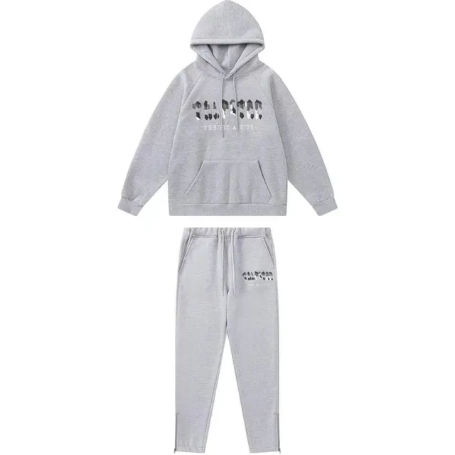 Trapstar Hoodie and Joggers Set Reflective Logo