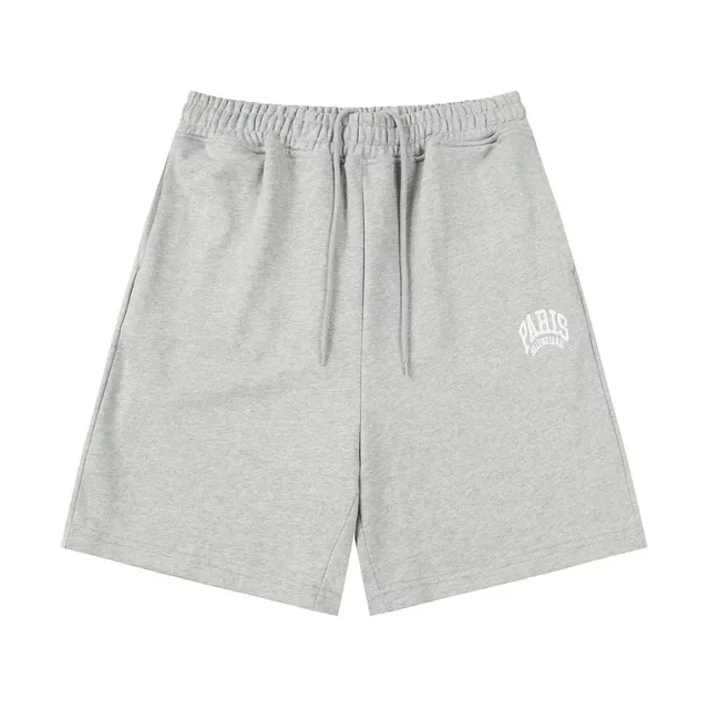 Balenciaga Logo Shorts Heather Grey