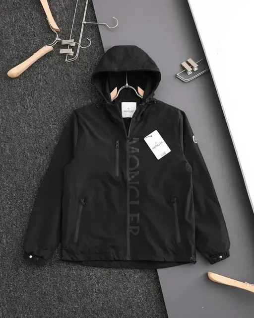 Moncler Hooded Jacket Logo Print