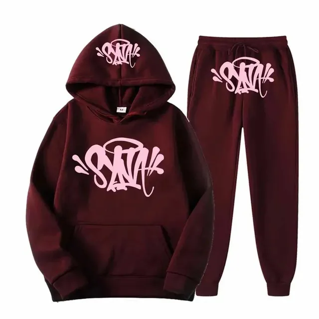 Syna World Hoodie and Joggers Set Graffiti Logo