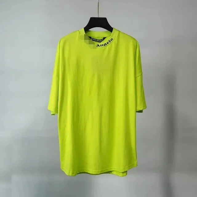 Palm Angels Logo T-Shirt Neon Yellow