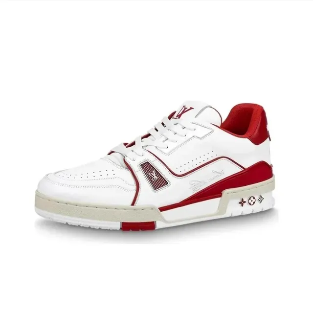 Louis Vuitton LV Trainer White and Red