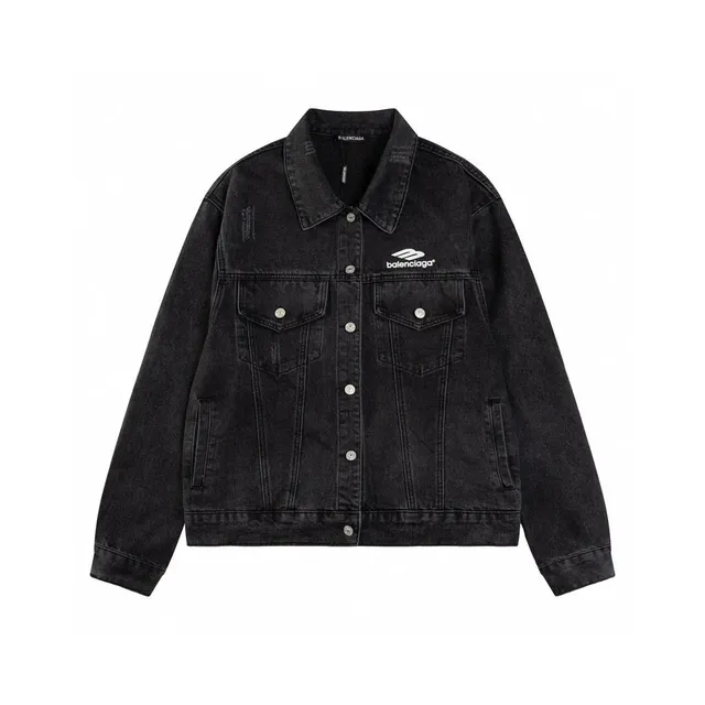 Balenciaga Denim Jacket Logo Patch