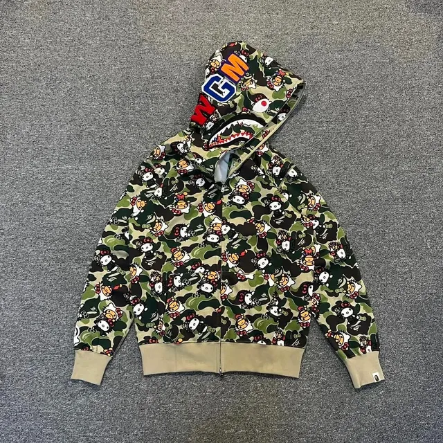 BAPE Shark Hoodie Hello Kitty Camo