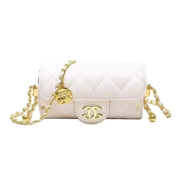 Chanel Classic Flap Quilted with Camellia Charm